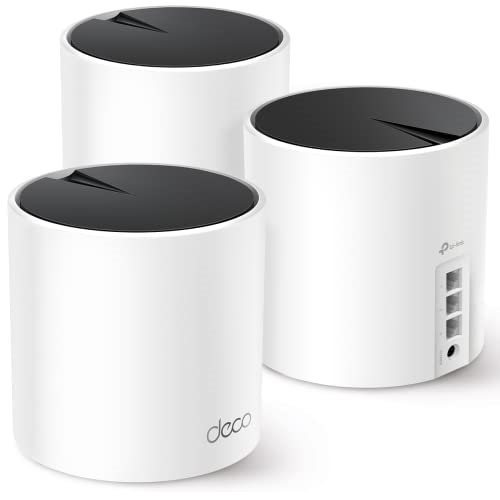 TP-Link Deco AX3000 WiFi 6 Mesh System(Deco X55) - Covers up to 6500 Sq.Ft. , Replaces Wireless Router and Extender, 3 Gigabit ports per unit, supports Ethernet Backhaul (3-pack), Only $184.99