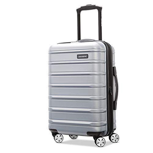 Samsonite Omni 2 Hardside Expandable Luggage with Spinner Wheels, Artic Silver, Carry-On 20-Inch, Now Only $84.30