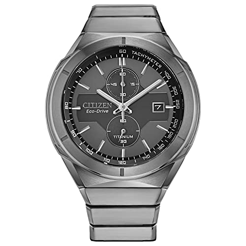 Citizen Eco-Drive Armor Men's Watch, Black Dial, Super Titanium, Silver, List Price is $650, Now Only $312.00