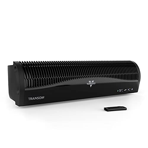 Vornado TRANSOM Window Fan with 4 Speeds, Remote Control, Reversible Exhaust Mode, Weather Resistant Case, Black, Whole Room, List Price is $99.99, Now Only $94.99