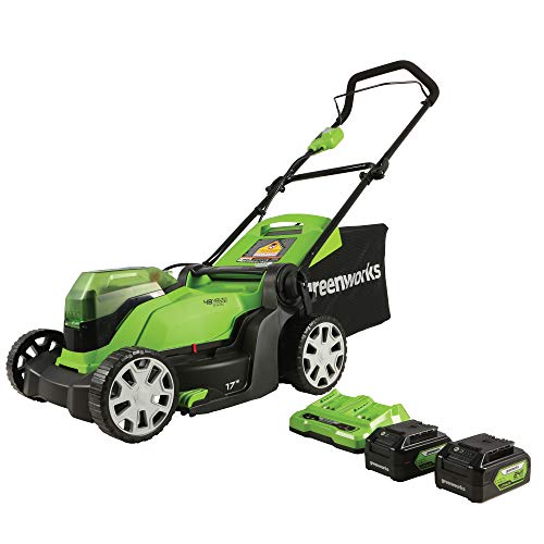 Greenworks  2 x 24V (48V) 無繩電動 割草機，包括電池，原價$299.99，現點擊coupon后僅售 $223.09，免運費！