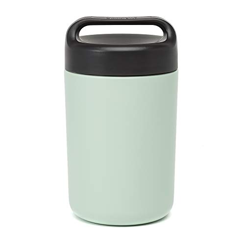 Goodful Vacuum Sealed Insulated Food Jar with Handle Lid, 16 Ounce Stainless Steel Thermos, Lunch Container, 16 Oz, Sage, List Price is $14.99, Now Only $9.50