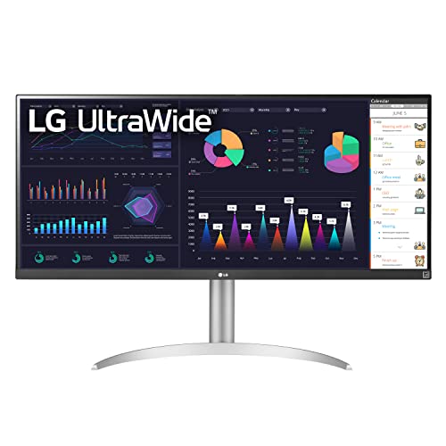 LG 34WQ650-W 34 Inch 21:9 UltraWide Full HD (2560 x 1080) IPS Monitor, with RGB 99% Color Gamut, VESA DisplayHDR 400, USB Type-C, AMD FreeSync, Built in Speakers,  Only $246.99