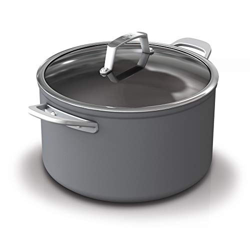 Ninja C30480 Foodi NeverStick Premium 8-Quart Stock Pot with Glass Lid, Hard-Anodized, Nonstick, Durable & Oven Safe to 500°F, Slate Grey, List Price is $119, Now Only $79.99, You Save $39.01 (33%)