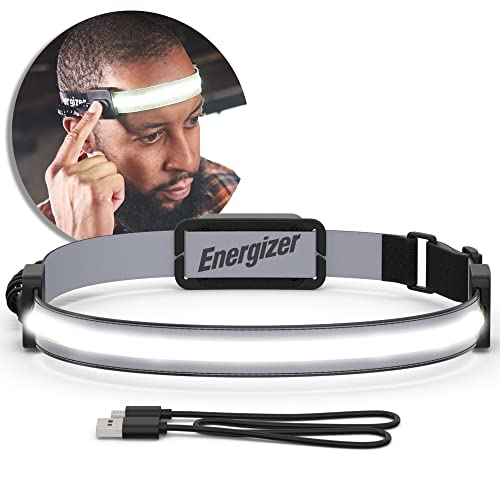 ENERGIZER Headlamp Rechargeable S400, LED WideBeam Head Light, IPX4 Water Resistant Ultra Bright Headlamps for Camping, Outdoors, Emergency Power Outage, Only $12.79