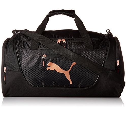 PUMA womens Evercat Candidate duffel bags, Black/Rose Gold, One Size US, List Price is $40, Now Only $18.92