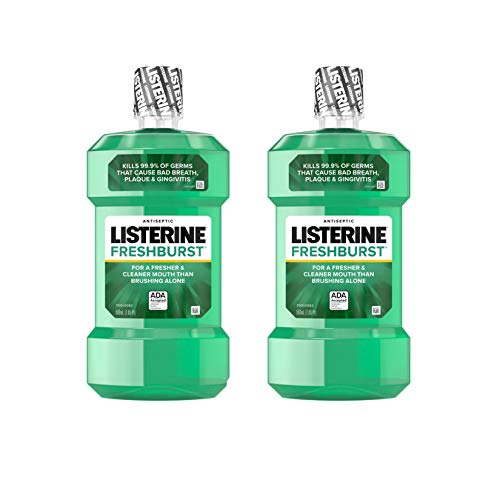 Listerine Freshburst Antiseptic Mouthwash with Germ-Killing Oral Care Formula to Fight Bad Breath, Plaque and Gingivitis, 500 mL (Pack of 2), List Price is $9.13, Now Only $7.96, You Save $1.17 (13%)