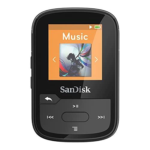 SanDisk 32GB Clip Sport Plus MP3 Player, Black - Bluetooth, LCD Screen, FM Radio - SDMX32-032G-G46K, List Price is $59.99, Now Only $44.99, You Save $15.00 (25%)