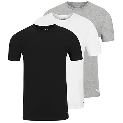 PUMA Men's 3 Pack Crew Neck T-Shirts, List Price is $28, Now Only $14.44, You Save $13.56 (48%)