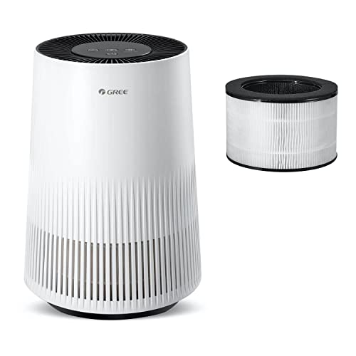 Gree Air Purifier &Filter,for Home, H13 True HEPA Filter for Smoke, Odors, Pet, Dust. Small Air Purifier for Bedroom, Office. Desk Air Purifier with Sensor, Release Anionic Air, Now Only $83.99