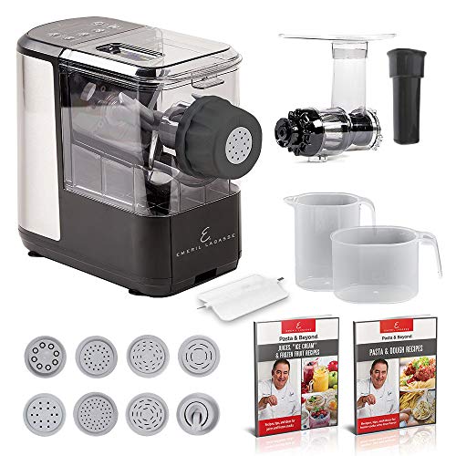 EMERIL LAGASSE Pasta & Beyond, Automatic Pasta and Noodle Maker with Slow Juicer - 8 Pasta Shaping Discs Black, List Price is $219.99, Now Only $93.28