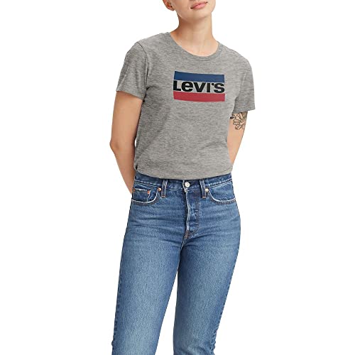 Levi's李维斯 女士logo 全棉 圆领 短袖T恤，原价$29.50，现仅售$10.60