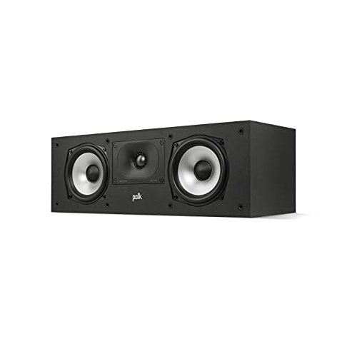 Polk Monitor XT30 Compact Center Channel Speaker - Hi-Res Audio Certified, Dolby Atmos & DTS:X Compatible, 1