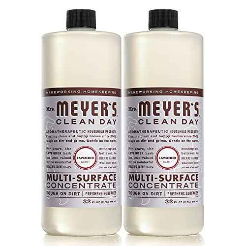 Mrs. Meyer's Multi-Surface Cleaner Concentrate, Use to Clean Floors, Tile, Counters, Lavender, 32 fl. oz - Pack of 2, Now Only $12.06