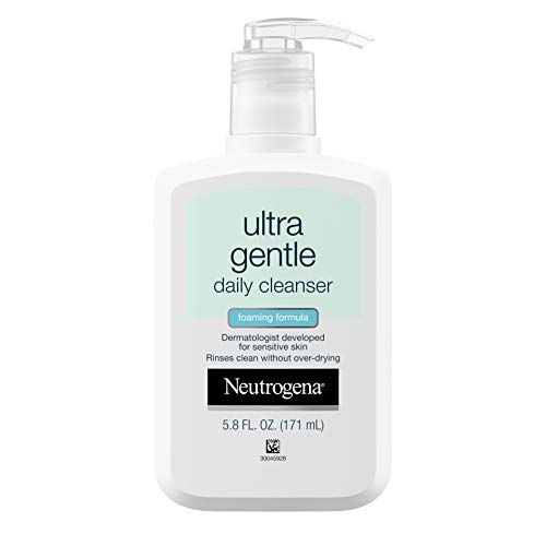 Neutrogena Ultra Gentle Daily Face Wash for Sensitive Skin, Oil-Free, Soap-Free, Hypoallergenic & Non-Comedogenic Foaming Facial Cleanser, 5.8 fl. oz, List Price is $6.09, Now Only $3.89
