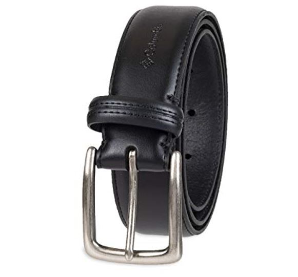 Columbia Men's Trinity Logo Belt - Casual Dress with Single Prong Buckle for Jeans Khakis, Only $15.89