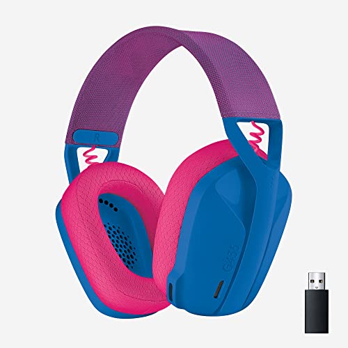 Logitech G435 LIGHTSPEED and Bluetooth Wireless Gaming Headset - Lightweight over-ear headphones, built-in mics, 18h battery, compatible with Dolby Atmos,  Only $29.99