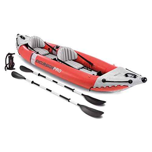 Intex Excursion Pro Kayak, Professional Series Inflatable Fishing Kayak, K2: 2-Person, Red, List Price is $499.99, Now Only $213.99, You Save $286.00 (57%)
