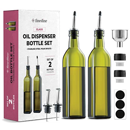 Oil Dispenser - Oil Dispenser Bottle For Kitchen - Glass Oil Bottle Set - Oil and Vinegar Dispenser - Oil Dispenser Bottle For Kitchen - Glass Oil Bottle Set , Only $9.51