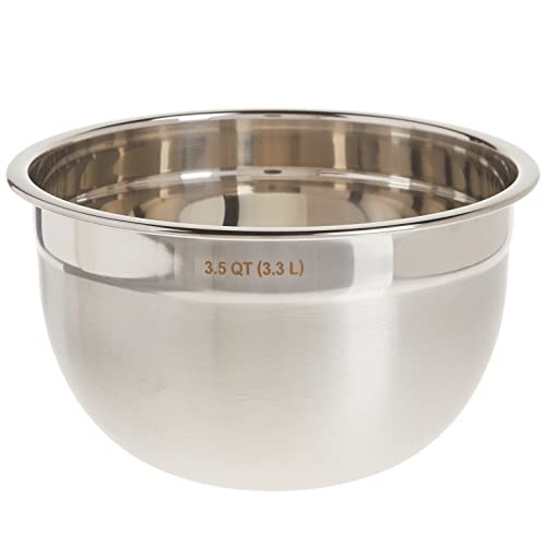 Tovolo Stainless Steel Deep Mixing, Easy Pour With Rounded Lip, Kitchen Metal Bowls for Baking & Marinating, Dishwasher-Safe, 3-1/2-Quart, List Price is $27.93, Now Only $7.49