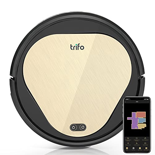 Robot Vacuum Cleaner, TRIFO Ollie, Robot Vacuum 4000Pa,120min Runtime,1080P Camera Home Surveillance, AI Mapping, Obstacle Avoidance, Work with 2.4GHz WiFi&Alexa, Ideal for Pet Hair
