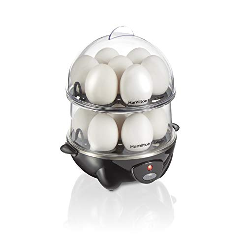 Hamilton Beach 3-in-1 Electric Hard Boiled Egg Cooker, Poacher & Omelet Maker, Holds 14, Black (25508), List Price is $27.99, Now Only $16.79