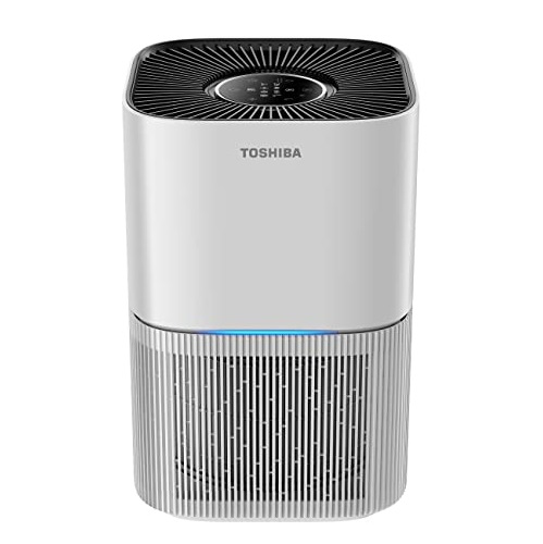 TOSHIBA Air Purifiers for Home up to 215 Ft²|H13 True HEPA Filter|Air Quality Sensor|6H Timer|For Dust, Pet Dander Hair, Smoke, Pollen, Allergies|Available for California|CADR 262m³/h, Now Only $76.