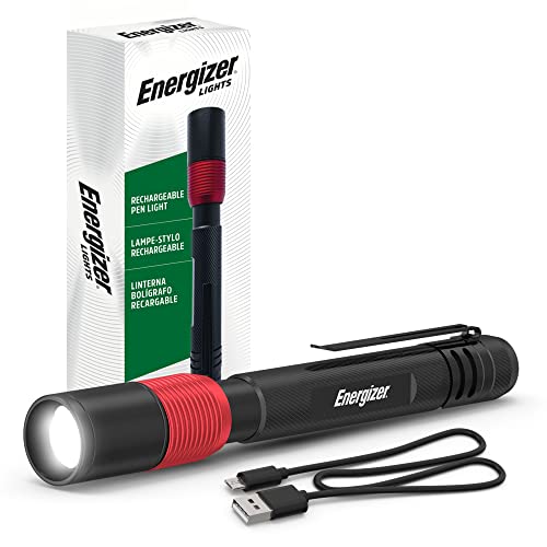 ENERGIZER X400 Rechargeable Pen Light, Water Resistant LED Mini Flashlight, Bright 400 Lumens LED Work Light for Mechanic Tools (USB Cable Included), List Price is $18.99, Now Only $8.76