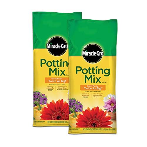 Miracle-Gro Potting Mix 植物盆栽种植土，2 cu. ft/袋，共2袋，原价$31.99，现点击coupon后仅售$24.24，免运费！