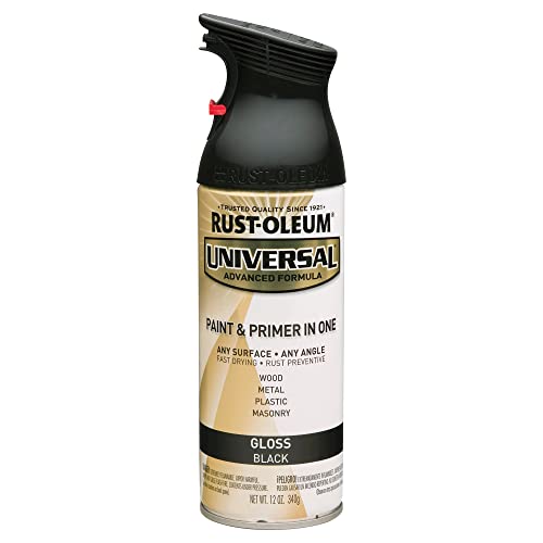 Rust-Oleum 245196 Universal Enamel Spray Paint, 12 Ounce (Pack of 1), Gloss Black, List Price is $10.99, Now Only $4.97, You Save $6.02 (55%)