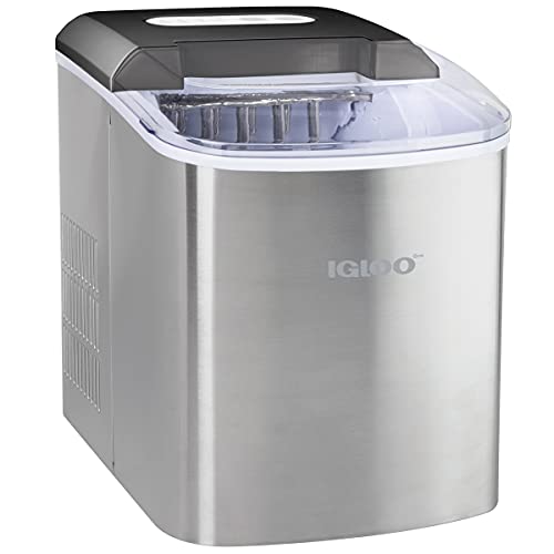 Igloo Automatic Portable Electric Countertop Ice Maker Machine, 26 Pounds in 24 Hours, 9 Ice Cubes Ready in 7 minutes, With Ice Scoop and Basket,Only $87.33