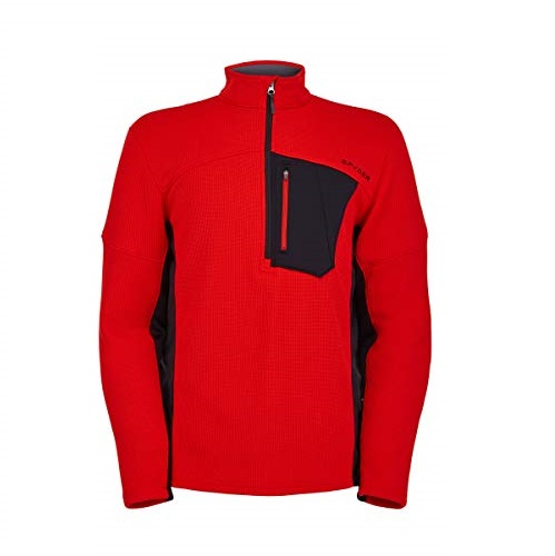 Spyder Active Sports Men's Bandit Half Zip Mid-Layer Jacket, List Price is $99, Now Only $21.7, You Save $77.30 (78%)