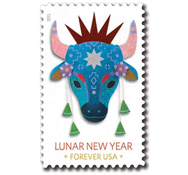 50% of 2021 Forever US Stamps Lunar New Year 80 Stamps