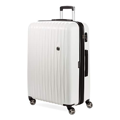 SwissGear 7272 Energie Expandable Hard-Sided Luggage With Spinner Wheels & TSA Lock, White, 27”, List Price is $189.99, Now Only $94.64, You Save $95.35 (50%)