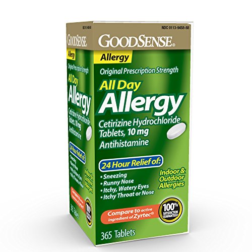 GoodSense All Day Allergy, Cetirizine Hydrochloride Tablets, 10 mg, Antihistamine, 365 Count,  Now Only $8.58