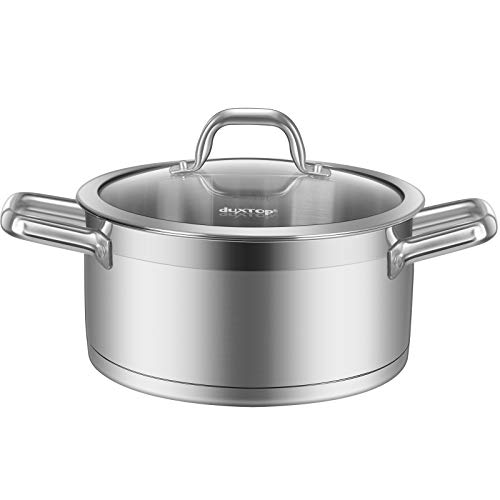Duxtop Professional Stainless Steel Cookware Induction Ready Impact-bonded Technology (4.2Qt Stockpot), List Price is $59.99, Now Only $30.30, You Save $29.69 (49%)