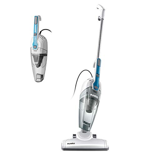 Eureka Lightweight Corded Stick Vacuum Cleaner Powerful Suction Convenient Handheld Vac with Filter for Hard Floor, 3-in-1, Aqua Blue, Now Only $33.08