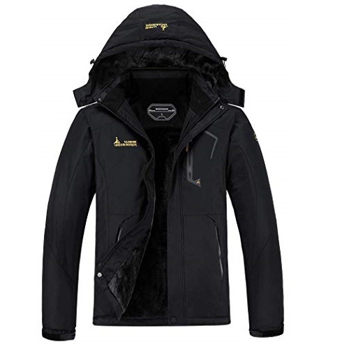 MOERDENG Men's Waterproof Ski Jacket Warm Winter Snow Coat Mountain Windbreaker Hooded Raincoat, List Price is $89.99, Now Only $27.49