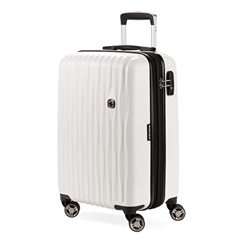 SwissGear 7272 Energie Hardside Luggage Carry-On Luggage With Spinner Wheels & TSA Lock, White, 19”, List Price is $82.29, Now Only $78.53, You Save $3.76 (5%)
