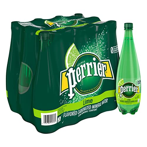 Perrier Lime Flavored Carbonated Mineral Water, 33.8 Fl Oz (Pack of 12) Plastic Bottle, Now Only $16.22