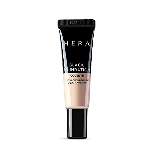 HERA Black Foundation Matte Makeup, Longwear and Oil-free, Jennie Picked Lightweight Cover Fit Liquid Concealer Foundation by Amorepacific (21N1, 0.33 FL OZ)