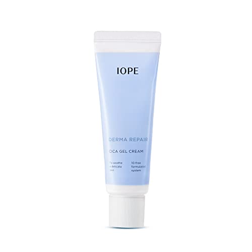 IOPE Derma Cica Gel Cream 1.69 FL.OZ- CICA Cream for Soothing & Healing Skin Barrier with Centella Asistica, Madecassoside Day & Night Repair Cica Gel Cream without Paraben by Amorepacific