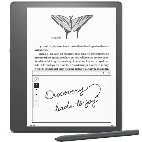 Introducing Kindle Scribe (16 GB), the first Kindle for reading and writing, with a 10.2” 300 ppi Paperwhite display, includes Basic Pen, Now Only $339.99