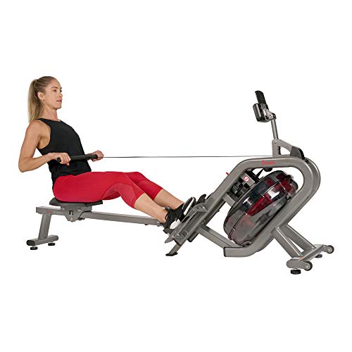 Sunny Health & Fitness Phantom Hydro Water Rowing Machine - SF-RW5910, Silver, List Price is $599, Now Only $430.64, You Save $168.36 (28%)