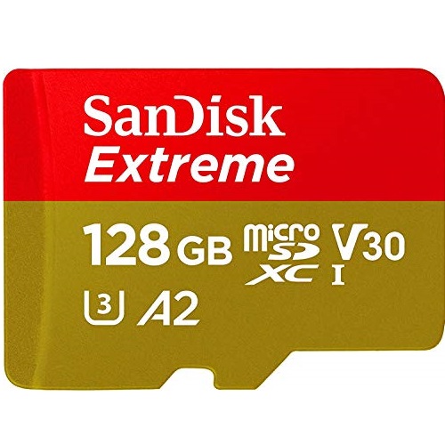 SanDisk 128GB Extreme for Mobile Gaming microSD UHS-I Card - C10, U3, V30, 4K, A2, Micro SD - SDSQXA1-128G-GN6GN, List Price is $27.99, Now Only $18.99