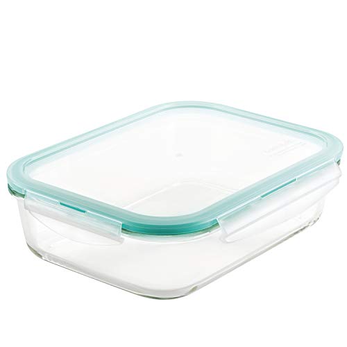 LocknLock Purely Better Glass Food Storage Container with Lid, Rectangle-51 oz, Clear, List Price is $19.99, Now Only $13.99, You Save $6.00 (30%)