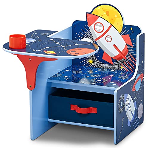 Delta Children Space Adventures Chair Desk with Storage Bin - Ideal for Arts & Crafts, Snack Time, Homeschooling, Homework & More - Greenguard Gold Certified, Blue, List Price is $42.99, Now Only $32