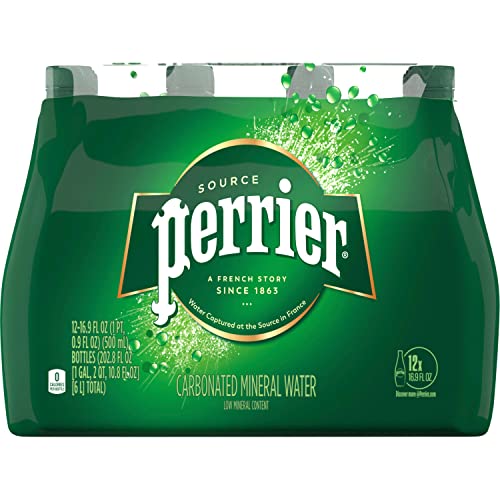 Perrier Sparkling Water, 16.9 FL OZ Plastic Water Bottles (12 Count), Now Only $10.37