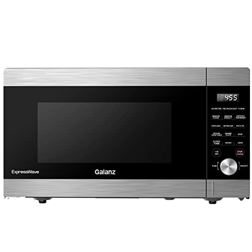 Galanz Microwave Oven ExpressWave with Patented Inverter Technology, Sensor Cook & Sensor Reheat, 10 Variable Power Levels, Express Cooking Knob, 1100W 1.6 Cu Ft   GEWWD16S1SV11,9Only $90.99