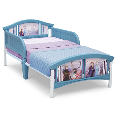 史低價！Delta Children冰雪奇緣II 圖案粉色女童款小床，原價$69.99，現僅售$49.99，免運費！